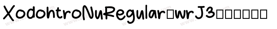XodohtroNuRegular-wrJ3字体转换