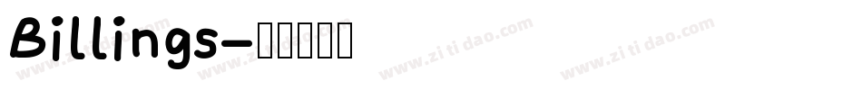 Billings字体转换