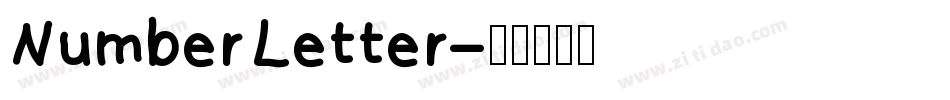 NumberLetter字体转换