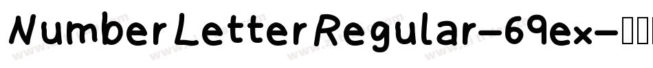 NumberLetterRegular-69ex字体转换
