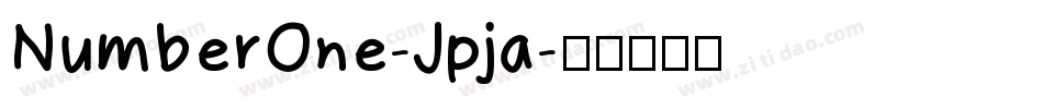 NumberOne-Jpja字体转换