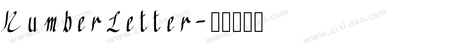 NumberLetter字体转换