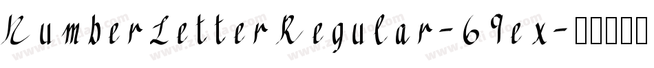 NumberLetterRegular-69ex字体转换