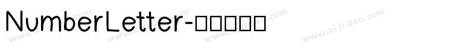 NumberLetter字体转换