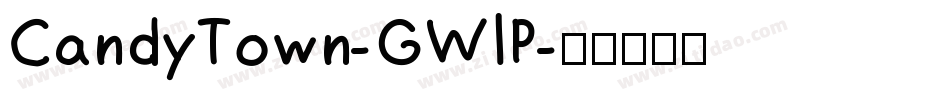 CandyTown-GWlP字体转换