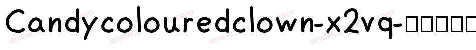 Candycolouredclown-x2vq字体转换