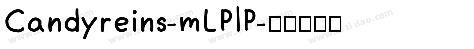 Candyreins-mLPlP字体转换