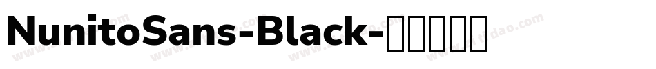 NunitoSans-Black字体转换
