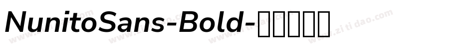 NunitoSans-Bold字体转换