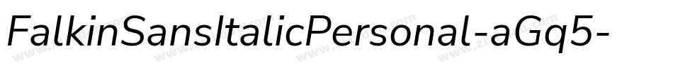 FalkinSansItalicPersonal-aGq5字体转换