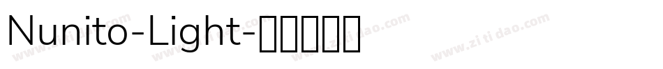 Nunito-Light字体转换