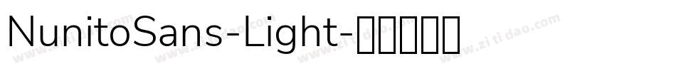 NunitoSans-Light字体转换