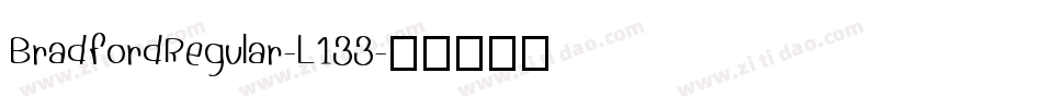 BradfordRegular-L133字体转换