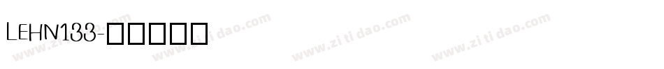 LEHN133字体转换
