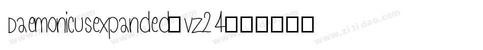 Daemonicusexpanded-vz24字体转换
