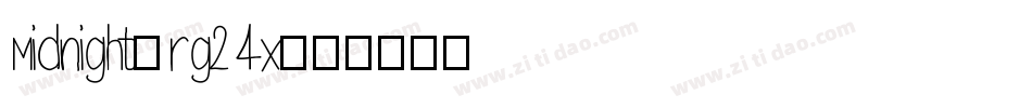 Midnight-rg24x字体转换