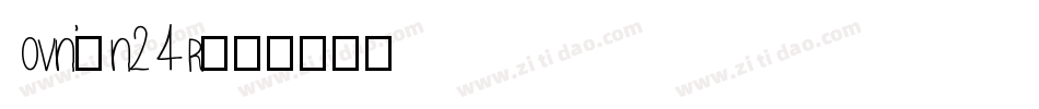 Ovni-n24R字体转换