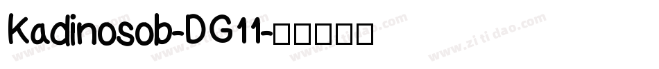 Kadinosob-DG11字体转换