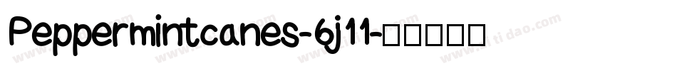 Peppermintcanes-6j11字体转换