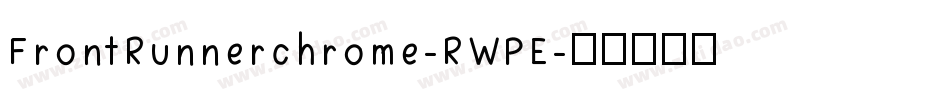 FrontRunnerchrome-RWPE字体转换