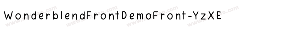 WonderblendFrontDemoFront-YzXE2字体转换