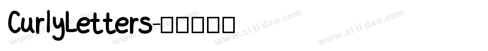 CurlyLetters字体转换