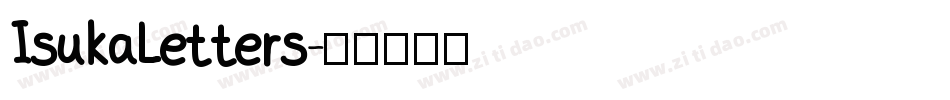 IsukaLetters字体转换