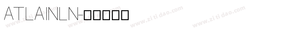 ATLAINLN字体转换