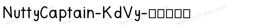 NuttyCaptain-KdVy字体转换