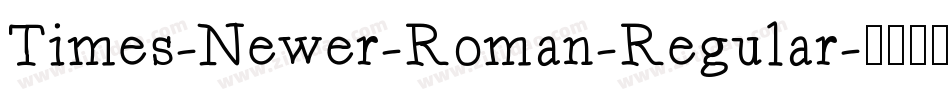 Times-Newer-Roman-Regular字体转换