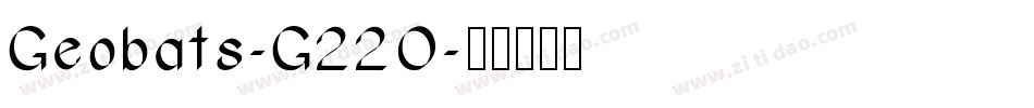 Geobats-G22O字体转换