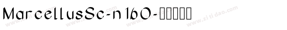 MarcellusSc-n16O字体转换