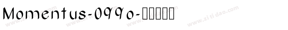 Momentus-099o字体转换