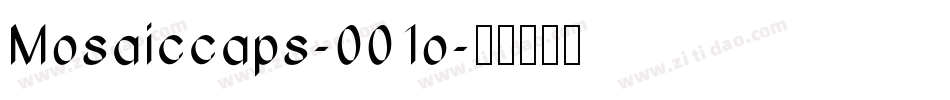 Mosaiccaps-001o字体转换