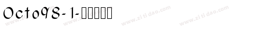 Octo98-1字体转换