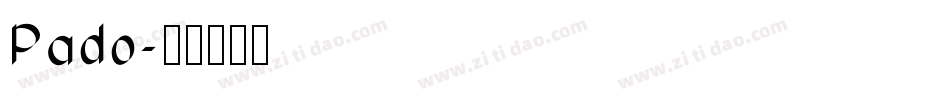 Pado字体转换