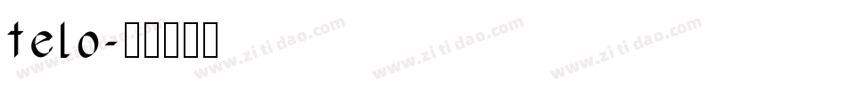 telo字体转换