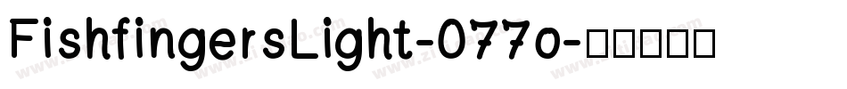 FishfingersLight-077o字体转换