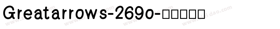 Greatarrows-269o字体转换