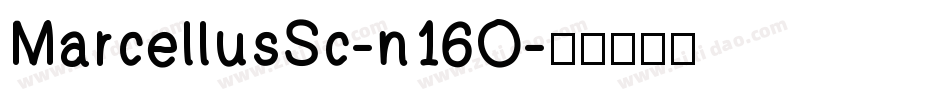 MarcellusSc-n16O字体转换