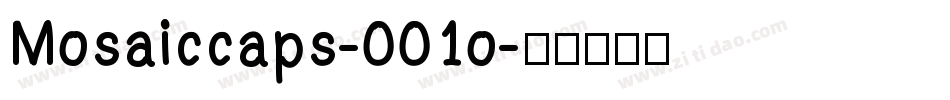 Mosaiccaps-001o字体转换