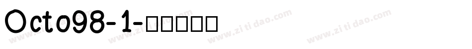 Octo98-1字体转换