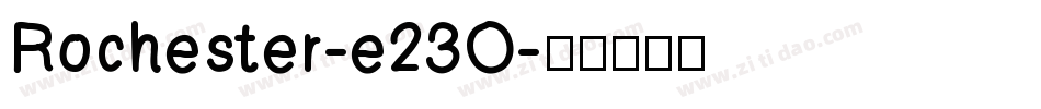 Rochester-e23O字体转换