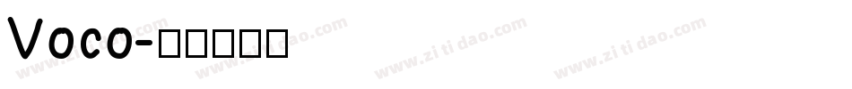 Voco字体转换