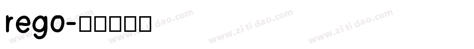 rego字体转换