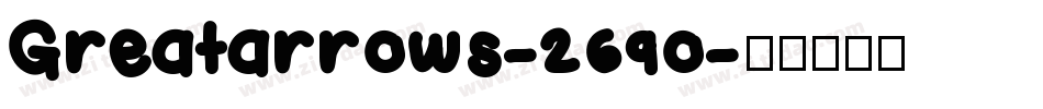 Greatarrows-269o字体转换