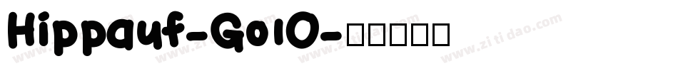 Hippauf-G01O字体转换