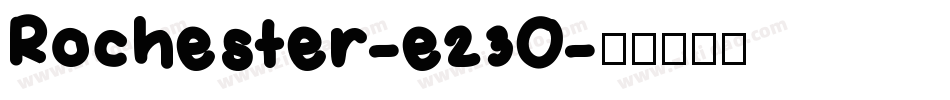 Rochester-e23O字体转换