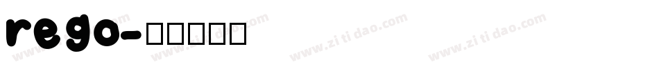 rego字体转换