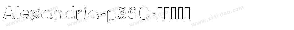 Alexandria-p36O字体转换